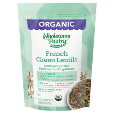Wholesome Pantry Organic French Green Lentils, 16 oz