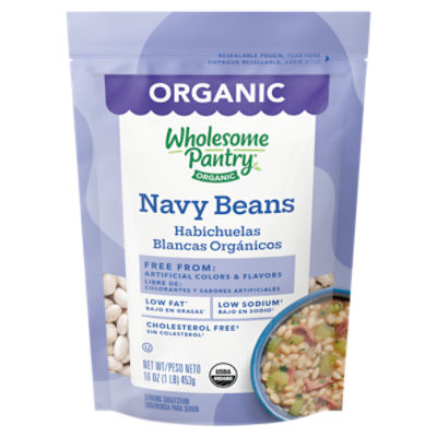 Wholesome Pantry Organic Navy Beans, 16 oz