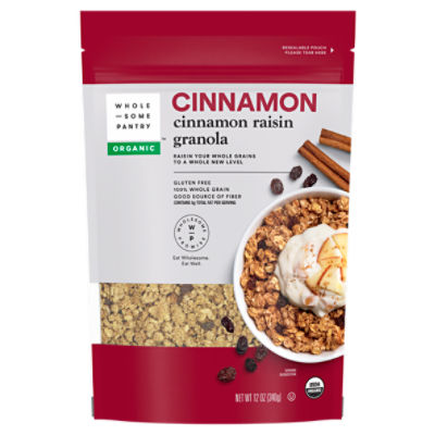 Wholesome Pantry Organic Cinnamon Raisin Granola, 12 oz, 12 Ounce