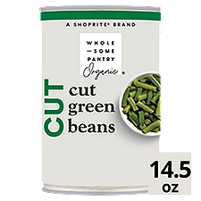 Wholesome Pantry Organic Cut, Green Beans, 14.5 Ounce