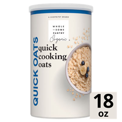 Wholesome Pantry Organic Quick Cooking Oats, 18 oz, 18 Ounce