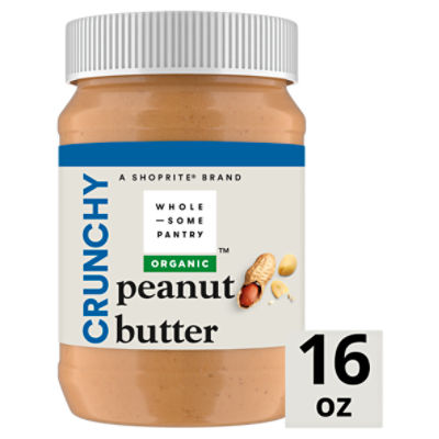 Wholesome Pantry Organic Crunchy Peanut Butter, 16 oz, 16 Ounce