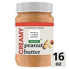 Wholesome Pantry Organic Creamy Peanut Butter, 16 oz, 16 Ounce