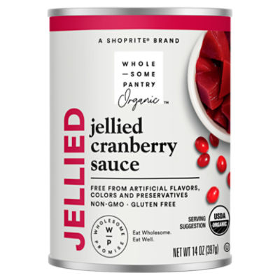 Wholesome Pantry Organic Jellied Cranberry Sauce, 14 oz, 14 Ounce