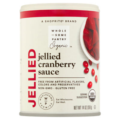 Wholesome Pantry Organic Jellied Cranberry Sauce, 14 oz, 14 Ounce