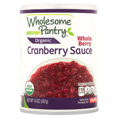 Wholesome Pantry Organic Whole Berry Cranberry Sauce, 14 oz, 14 Ounce