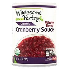 Wholesome Pantry Organic Cranberry Sauce - Whole Berry, 14 Ounce