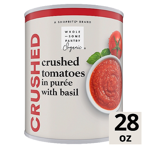 Wholesome Pantry Organic Crushed Tomatoes in Purée with Basil, 28 oz