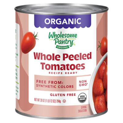 Wholesome Pantry Organic Whole Peeled Tomatoes, 28 oz