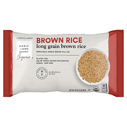 Wholesome Pantry Organic Long Grain Brown Rice, 32 oz
When Only Whole Grains Will Do