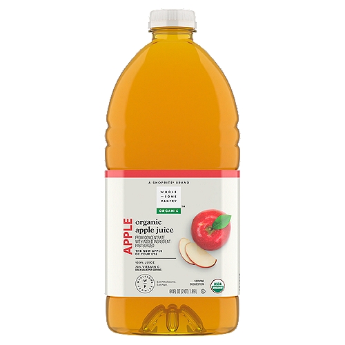 Wholesome Pantry Organic Apple Juice, 64 fl oz