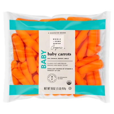 Wholesome Pantry Organic Baby Carrots, 1 lb