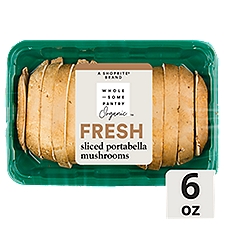 Wholesome Pantry Organic Fresh Sliced Portabella Mushrooms, 6 oz, 6 Ounce