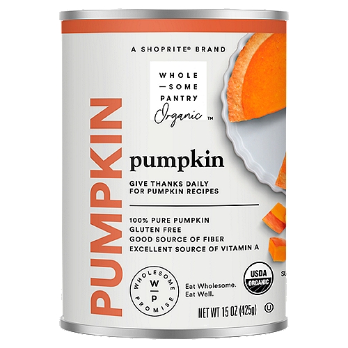 Wholesome Pantry Organic Pumpkin, 15 oz