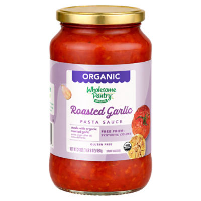 Wholesome Pantry Organic Roasted Garlic Pasta Sauce, 24 oz