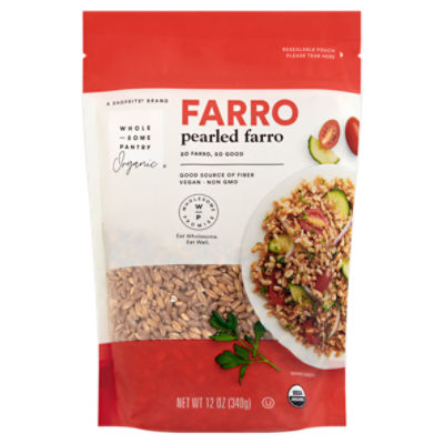 Wholesome Pantry Organic Pearled Farro, 12 oz, 12 Ounce