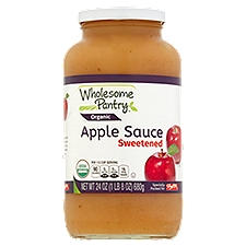 Wholesome Pantry Organic Sweetened Apple Sauce, 24 oz, 24 Ounce