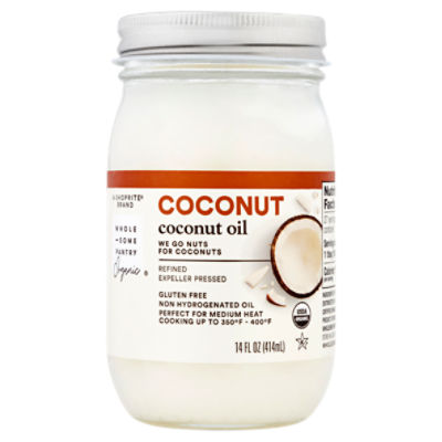 Wholesome Pantry Organic Refined Coconut Oil, 14 fl oz, 14 Fluid ounce