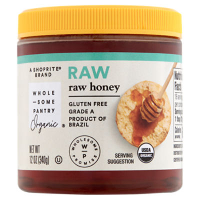 Wholesome Pantry Organic Raw Honey, 12 oz, 12 Ounce