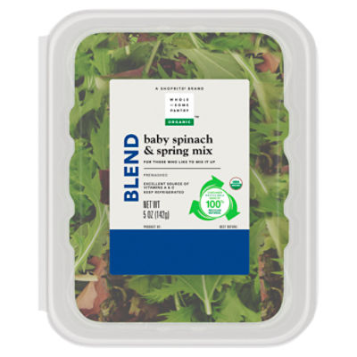 Organic Baby Spinach & Spring Mix Blend