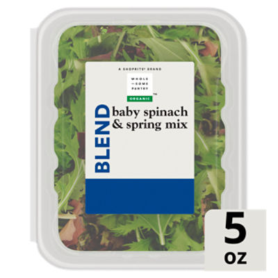 Wholesome Pantry Organic Blend Baby Spinach & Spring Mix, 5 oz, 5 Ounce
