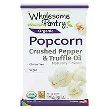 Wholesome Pantry Organic Crushed Pepper & Truffle Oil Popcorn, 4 oz
