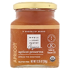 Wholesome Pantry Organic Apricot Preserves, 12.35 oz, 12.35 Ounce