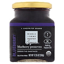 Wholesome Pantry Organic Blueberry Preserves, 12.35 oz, 12.35 Ounce