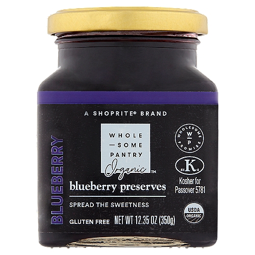 Wholesome Pantry Organic Blueberry Preserves, 12.35 oz