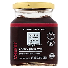 Wholesome Pantry Organic Cherry Preserves Jam, 12.35 Ounce