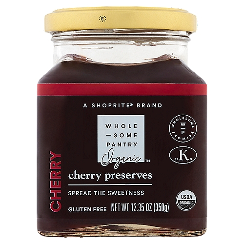 Wholesome Pantry Organic Cherry Preserves, 12.35 oz
