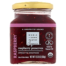 Wholesome Pantry Organic Raspberry Preserves, 12.35 oz, 12.35 Ounce
