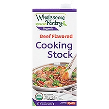 Wholesome Pantry Organic Beef Flavored Cooking Stock, 32 Ounce