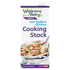 Wholesome Pantry Organic Low Sodium Chicken Cooking Stock, 32 Ounce