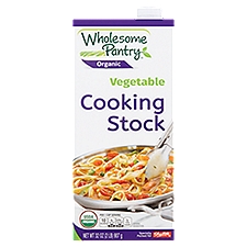 Wholesome Pantry Organic Vegetable Cooking Stock, 32 Ounce