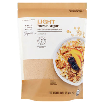 Wholesome Pantry Organic Light Brown Sugar, 24 oz