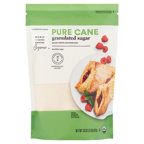 Wholesome Pantry Organic Pure Cane Granulated Sugar, 32 oz