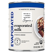 Wholesome Pantry Organic Evaporated Milk, 12 fl oz, 12 Ounce