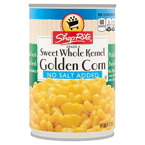 ShopRite Sweet Whole Kernel Golden Corn, 15 oz