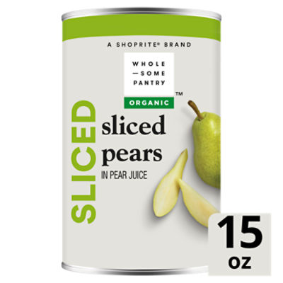 Wholesome Pantry Organic Sliced Pears, 15 oz
