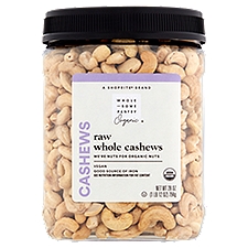Wholesome Pantry Organic Raw, Whole Cashews, 28 Ounce