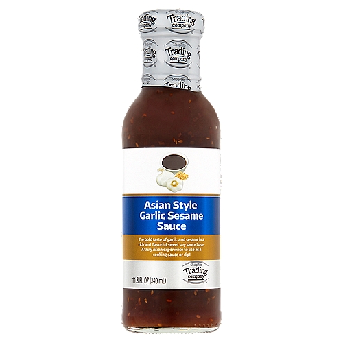 ShopRite Trading Company Asian Style Garlic Sesame Sauce, 11.8 fl oz
The bold taste of garlic and sesame in a rich and flavorful sweet soy sauce base. A truly Asian experience to use as a cooking sauce or dip!