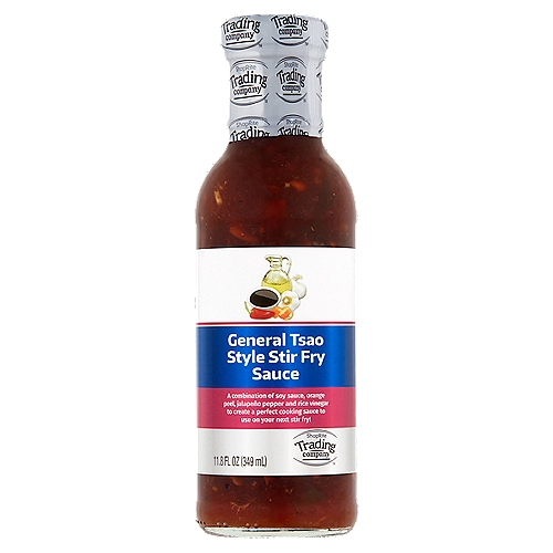 ShopRite Trading Company General Tsao Style Stir Fry Sauce, 11.8 fl oz
A combination of soy sauce, orange peel, jalapeño pepper and rice vinegar to create a perfect cooking sauce to use on your next stir fry!