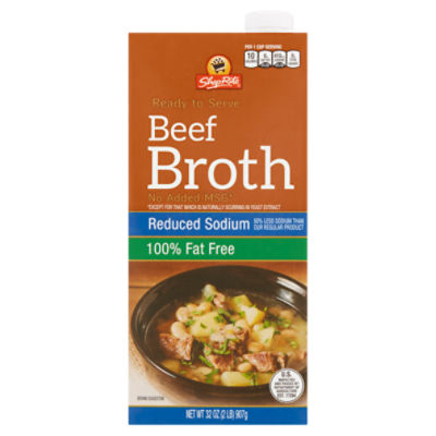 ShopRite Reduced Sodium Beef Broth, 32 oz