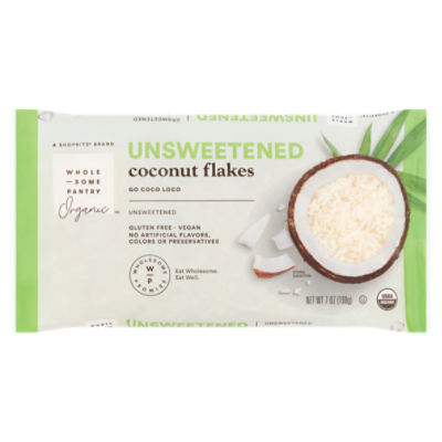 Wholesome Pantry Organic Unsweetened Coconut Flakes, 7 oz