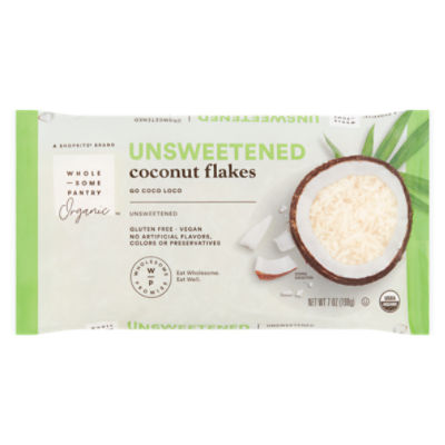 Wholesome Pantry Organic Unsweetened Coconut Flakes, 7 oz, 7 Ounce