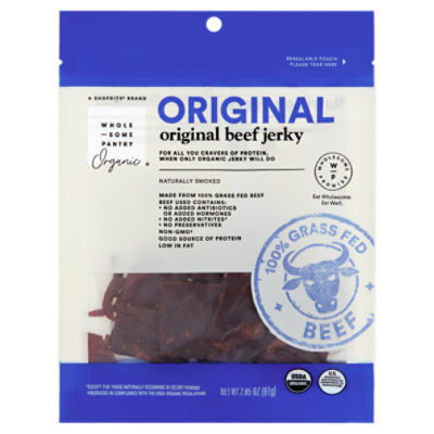 Wholesome Pantry Organic Original Beef Jerky, 2.85 oz
