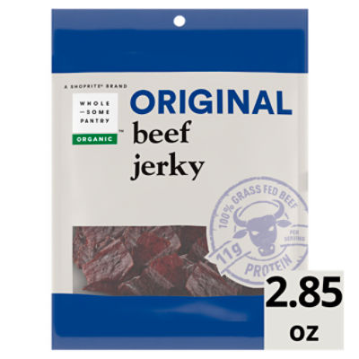 Wholesome Pantry Organic Original Beef Jerky, 2.85 oz, 2.85 Ounce