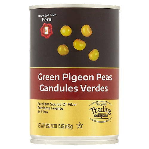 ShopRite Trading Company Green Pigeon Peas, 15 oz