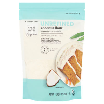 Wholesome Pantry Organic Unrefined Coconut Flour, 1 lb, 16 Ounce